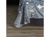 A close-up view of a grey blanket with white stars draped over the edge of a bed. Anteprima dell’immagine prodotto