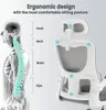 WOLTU Bürostuhl ergonomisch, Schreibtischstuhl Netzstoff, Produktbild-Vorschau 5
