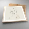 Gerahmtes Poster - Rahmen in heller Eiche - Porträt Afro Produktbild-Vorschau 3
