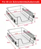 YARDIN Teleskopická kuchyňská zásuvka 2x 40 cm Kuchyňská Náhled obrázku produktu 2