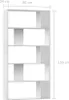 vidaXL Libreria/divisorio Bianco 80x24x159 cm in materiale Anteprima dell’immagine prodotto 8