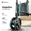 Helavo Aluminium Rollator mit 3 Rädern, Schmaler All Produktbild-Vorschau 2