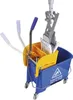 A cleaning set including a mop bucket, mop head, and wringer. Voir les images du produit