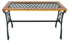 Gusseisen Gartentisch mit Glasplatte 98x46xH56cm Voir les images du produit