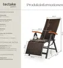 Záhradné ratanové kreslo RELAX s opierkou na nohy Náhľad obrázku produktu 5