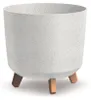 Kvetináč GRACIA TUBUS ECO WOOD biely 29,8 cm Náhľad obrázku produktu 1