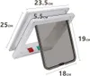 Wolketon Cat Flap Fly Screen Chip Dog Flap Inner Door Náhľad obrázku produktu 6