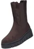Das Bild zeigt einen braunen Stiefel mit dunkler Sohle und Schnürsenkeln. Der Stiefel ist von der linken Seite zu sehen und steht vor einem weißen Hintergrund. Produktbild-Vorschau