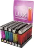 Lux Einwegfeuerzeug transparent Ohne Motiv Reibrad Display Produktbild-Vorschau 3