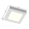 Prios LED-Deckenleuchte Alette, weiß, 17,2 cm, dimmbar Produktbild-Vorschau 6