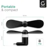 CELLONIC Mini ventilateur USB-C couleur noir pour téléphone Voir les images du produit 5