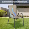 Gartenstühle Stapelstuhl Camping Stapelbar Hochlehner Produktbild-Vorschau 5