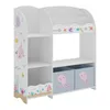 Detský regál "Lysekil" s 2 úložnými boxmi 100 x 93 x 30 cm Náhľad obrázku produktu 2