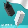 65W GaN Schnellladegerät USB-C + USB-A Netzteil Fast Produktbild-Vorschau 5
