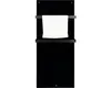 A black wall-mounted heater with a white towel draped over one of its bars. Náhľad obrázku produktu