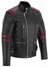 Motorradjacke Retro Vintag Oldschool Lederjacke, Produktbild-Vorschau 11