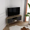 Meuble TV Decorotika Lesson | Noyer et noir Voir les images du produit 3
