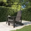 vidaXL Adirondack-Gartenstuhl HDPE Anthrazit Produktbild-Vorschau 2