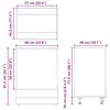 vidaXL Hängeschrank Artisan-Eiche 60 x 46 x 81,5 cm Produktbild-Vorschau 8