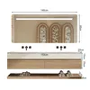 Wandhängendes Doppelwaschbecken-Set, Travertine look, mit Produktbild-Vorschau 7