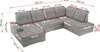 MKS MEBLE Ecksofa Wohnlandschaft U-Form, Sofa mit Produktbild-Vorschau 11