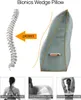 Velký ergonomický polštářek na opěrku hlavy sametový Náhled obrázku produktu 3