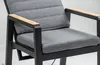 Verstellbarer Gartenstuhl Berlin | Schwarz / Holz & Grau | Produktbild-Vorschau 3