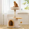 Petit arbre à chat COSTWAY, arbre à chat avec siège en Voir les images du produit 2