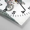 Wanduhr - Quadrat - Glasuhr - Motor Sport Helm - 40x40cm - Produktbild-Vorschau 5