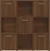 VidaXL 815551, Brązowy, Dąb, 9 pół., Drewno, Drewno, 900 Podgląd zdjęcia produktu 5