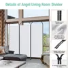 Angel Living 3 Teil  168X185CM Bogenparavent Sichtschutz Produktbild-Vorschau 4