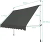 Diagram showing the dimensions of a gray awning. Podgląd zdjęcia produktu