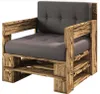 Lermowood Palettenmöbel Mp Sessel 80 x 60 x 40 cm Geflammt Produktbild-Vorschau 1