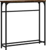 vidaXL Konzolový stôl Smoked Oak 75x19,5x75 cm Inžinierske Náhľad obrázku produktu 1