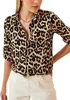 ASKSA Chemise Femme Manches Longues Décolleté en V Rayures Voir les images du produit 3