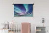 MuchoWow® Wandteppich Wandbehang Nordlichter - Schnee - Produktbild-Vorschau 2