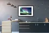 MuchoWow® Gerahmtes Poster Nordlicht - Grün - Lila - Produktbild-Vorschau 5