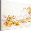 Italienischer Leinwand Leinwandbild - Golden Mountains (1 Produktbild-Vorschau 1