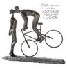 Gilde Skulptur, Paar, "Kiss me", Fahrradmotiv, Kunstharz, Anteprima dell’immagine prodotto 12