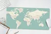MuchoWow® Mauspad Mousepad Weltkarte - Blau - Atlas 60x30 Produktbild-Vorschau 5