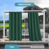 2 Stück Outdoor Vorhänge Wetterfest Oben und Unten mit Ösen Produktbild-Vorschau 4