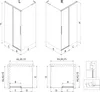 Mexen Rox L Schiebeduschkabine 90 x 95 cm, transparent, Produktbild-Vorschau 2