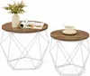 Runde Couchtische, 2Er Set Beistelltische, Moderner Stil, Produktbild-Vorschau 1