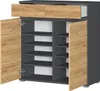 Schuhschrank >LISSABON< in Anthrazit / Produktbild-Vorschau 3