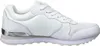 A side view of a white Skechers sneaker. Voir les images du produit