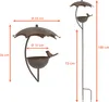 Vogelfutter Station UMBRELLA aus Metall / Rost - ca. 100 cm Produktbild-Vorschau 6
