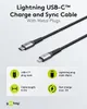 Goobay 49270 lightning cable 0.5 m Black, Grey Anteprima dell’immagine prodotto 2