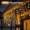 SALCAR Eisregen Lichterkette Solar Außen, 7,8M 240er LED Produktbild-Vorschau 4