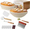 Brot Gärkorb Set, Gärkörbchen zum Brotbacken, 23cm Rund & Produktbild-Vorschau 1