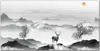 Coloray Bild aus Leinwand 120x60 Leinwand Dekoration - Deer Produktbild-Vorschau 1